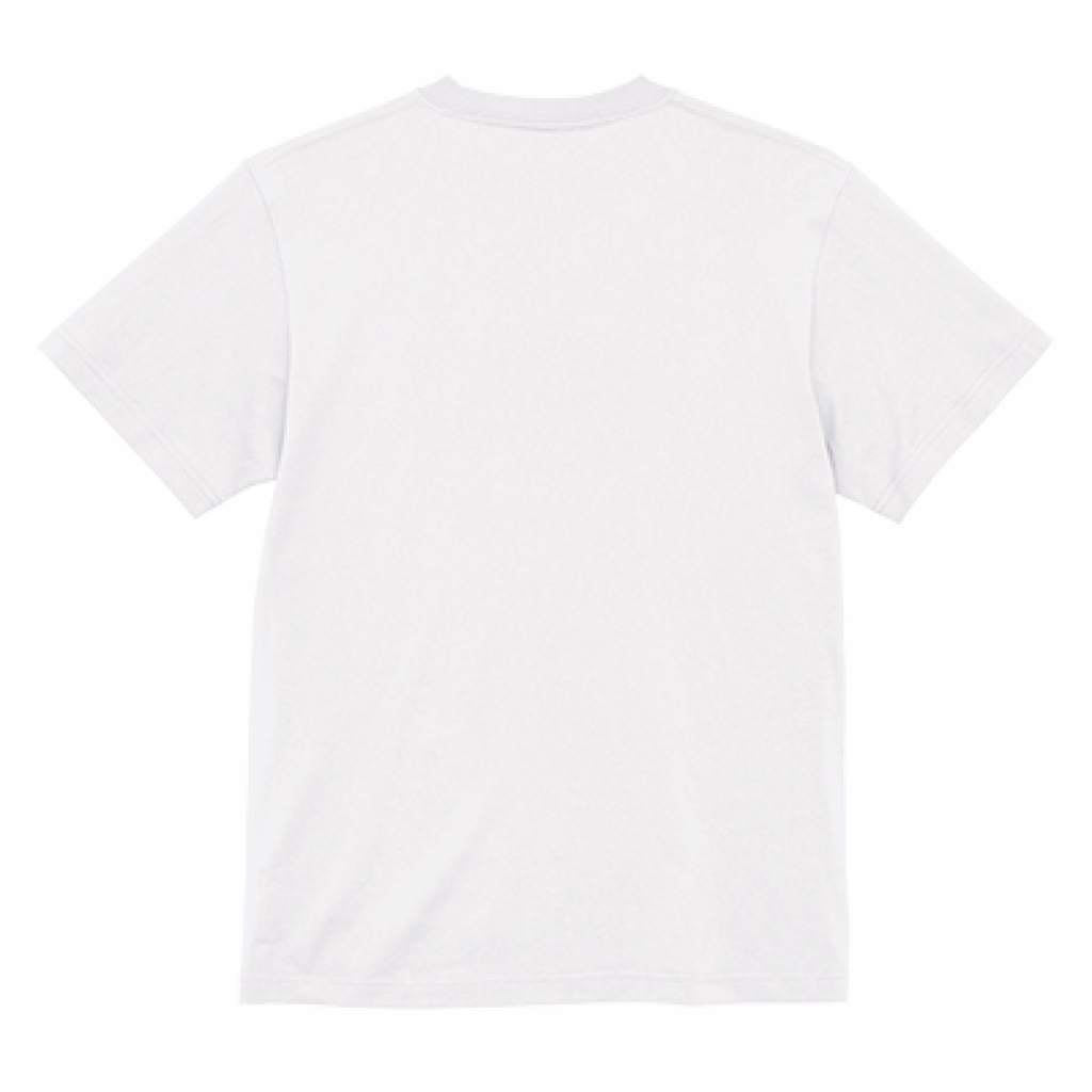 Tシャツ5.6oz白の後ろ