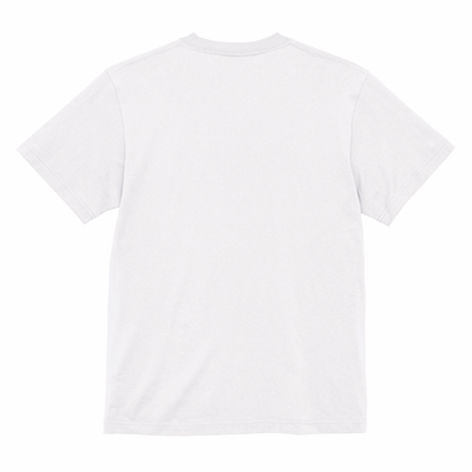 Tシャツ5.6oz白の後ろ