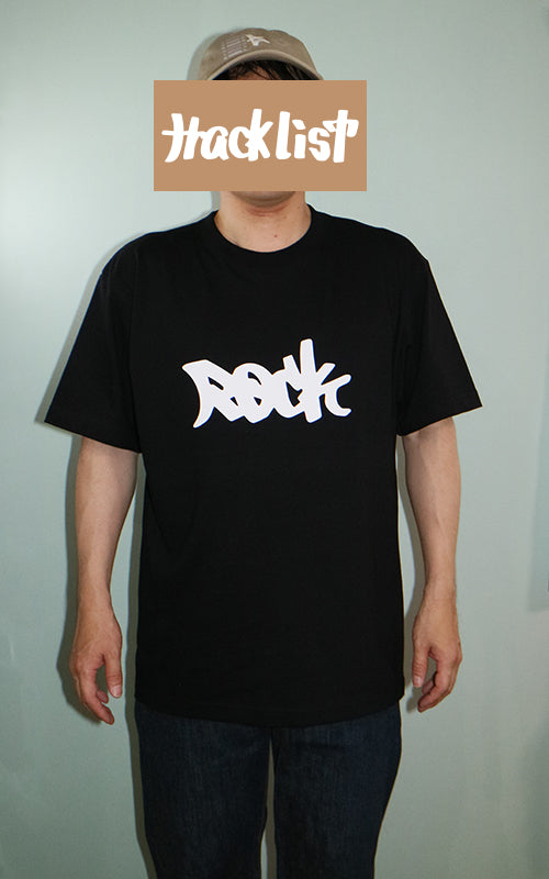 Rock Tシャツ　ロックTシャツ　黒5.6オンス　半袖Tシャツ
